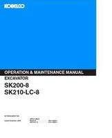 Kobelco Excavators model SK210 Operator's Manual