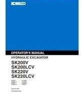 Kobelco Excavators model SK200 Operator's Manual