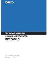 Kobelco Excavators model MD200BLC Operator's Manual