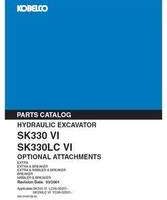 Parts Catalog for Kobelco Excavators model SK330VI