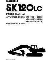 Parts Catalog for Kobelco Excavators model SK120LC