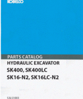 Parts Catalog for Kobelco Excavators model SK400LC