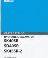 Parts Catalog for Kobelco Excavators model SK45SR