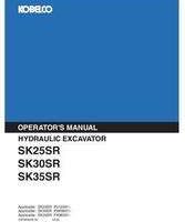 Kobelco Excavators model SK25SR Operator's Manual