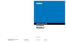 Parts Catalog for Kobelco Excavators model MD300LC