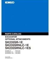 Parts Catalog for Kobelco Excavators model SK235SR
