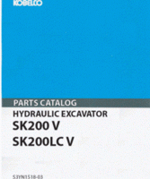 Parts Catalog for Kobelco Excavators model SK200LC