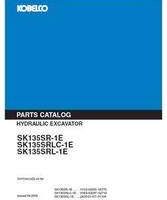 Parts Catalog for Kobelco Excavators model SK135SRL-1E