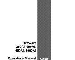 Case Skid steers / compact track loaders model 250 Operator's Manual