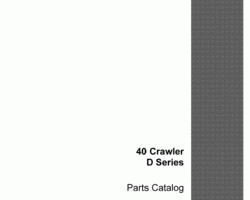 Parts Catalog for Case Excavators model 40D
