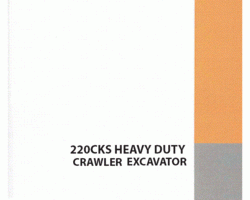 Parts Catalog for Case Excavators model 220CKS