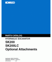 Parts Catalog for Kobelco Excavators model SK200LC