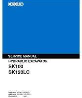 Kobelco Excavators model SK100 Service Manual