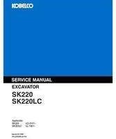 Kobelco Excavators model SK220LC Service Manual