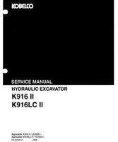 Kobelco Excavators model K916 Service Manual