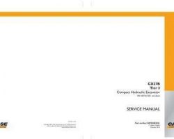 Case Excavators model CX27B Service Manual