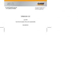 Service Manual on CD for Case Excavators model CX50B