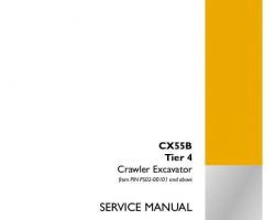 Case Excavators model CX55B Service Manual