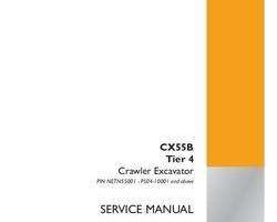 Case Excavators model CX55B Service Manual