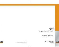 Case Excavators model CX55B Service Manual