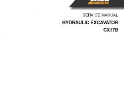 Case Excavators model CX17B Service Manual