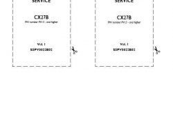 Case Excavators model CX27B Service Manual