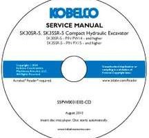 Service Manual on CD for Kobelco Excavators model SK30SR-5