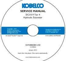 Service Manual on CD for Kobelco Excavators model SK210-9