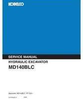 Kobelco Excavators model MD140BLC Service Manual