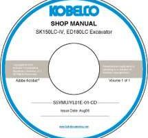 Service Manual on CD for Kobelco Excavators model 70SR