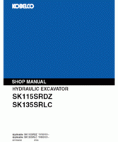 Kobelco Excavators model SK135 Service Manual