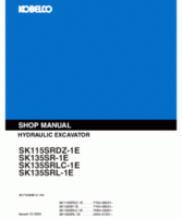 Kobelco Excavators model SK135 Service Manual