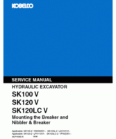 Kobelco Excavators model SK120 Service Manual