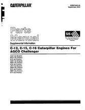Challenger SEBP3065 Parts Book - C12 / C15 / C16 Caterpillar Engine (tractor supplement)
