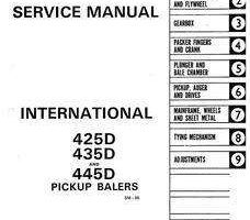 Service Manual for Case IH Balers model 445D