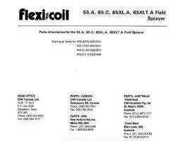 Parts Catalog for New Holland Sprayers model SP655