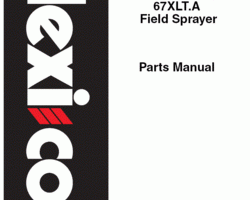Parts Catalog for Case IH Sprayers model 67XLT