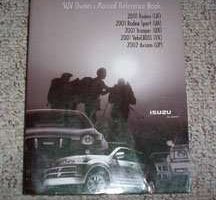 2001 Isuzu Trooper Owner's Manual Reference Book