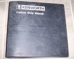 1989 Kenworth K100E Truck Service Repair Manual
