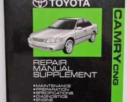 2001 Toyota Camry CNG Service Manual Supplement