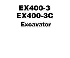 Troubleshooting Service Repair Manuals for Hitachi Ex-3 Series model Ex400lc-3 Excavators