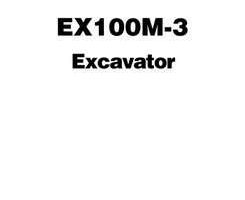 Troubleshooting Service Repair Manuals for Hitachi Ex-3 Series model Ex100m-3 Excavators