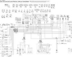 Hitachi Zaxis Series model Zaxis35 Excavators Wiring Diagrams Manual