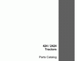 Parts Catalog for Case IH Tractors model 2424