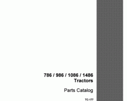 Parts Catalog for Case IH Tractors model 886