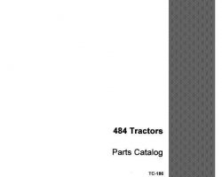 Parts Catalog for Case IH Tractors model 484