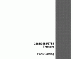 Parts Catalog for Case IH Tractors model 3588
