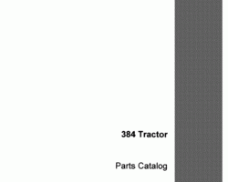 Parts Catalog for Case IH Tractors model 384