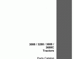 Parts Catalog for Case IH Tractors model 3688