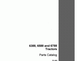 Parts Catalog for Case IH Tractors model 6588